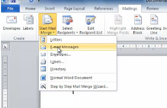 microsoft word for mac 15.33 mailing tab